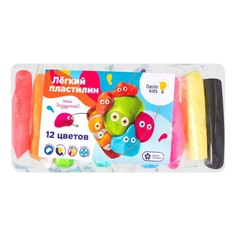 Пластилин для детской лепки Genio Kids легкий набор 12 цветов
