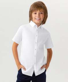 Рубашка детская Button Blue 223BBBS23050200 белый, 152