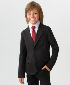 Пиджак детский Button Blue 223BBBS19010800 черный, 134