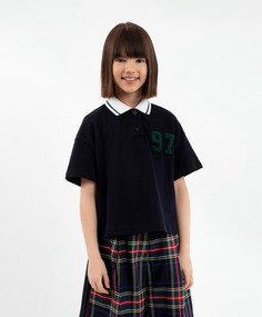 Поло детское Gulliver 223GSGC1405 синий, 122