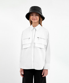 Рубашка детская Gulliver 223GSGJC2204 белый, 146