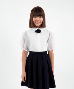 Блузка детская Gulliver 223GSGMC1405 белый, 140