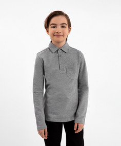Поло детское Gulliver 223GSBC1410 серый, 122