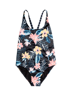 Купальник детский roxy flowers a onepi g anthracite s rg tropical breez 14/years