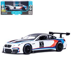 Машинка металлическая Автопанорама 1:24, BMW M6 GT3, JB1200218