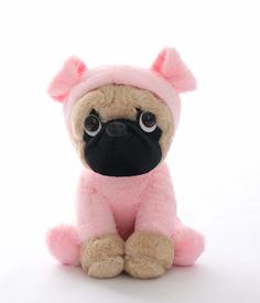 Мягка игрушка, Мопс-поросенокBaby Fox BF-STOY-05, цвет розовый, 20х15х12 см
