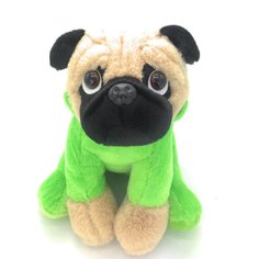 Мягка игрушка собака Мопс-динозаврик Baby Fox BF-STOY-08, цвет зеленый, 20х15х12 см