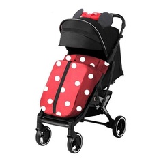 Коляска Dearest 819 PLUS полная комплектация с сумкой для мамы Красная точка