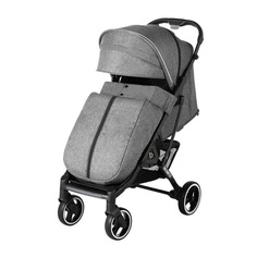 Коляска Dearest 819 PLUS полная комплектация с сумкой для мамы Серый/черная рама
