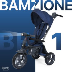 Трехколесный велосипед Nuovita Bamzione BE1 Blu/Синий