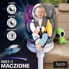 Детское автокресло Nuovita Maczione NiS1-1, группа 0+/1, до 18 кг (Серый)