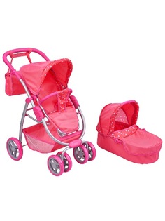 Коляска для кукол прогулочная Buggy Boom Amidea 9000A2 3-в-1 с люлькой-переноской