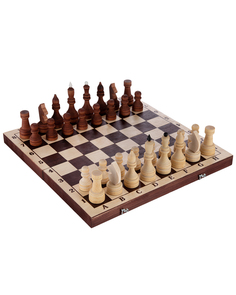 Шахматы деревянные IQLand развивающая настольная игра, 29х14,5х3,8 см Орловская ладья