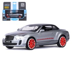 Машинка Автопанорама М1:32, Bentley Continental Supersports ISR серебряный, JB1251397