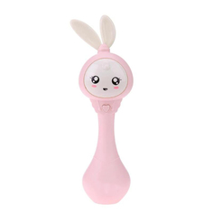 Интерактивная развивающая игрушка Умный малыш Зайка, розовый (ST-667) А1100443 No Brand