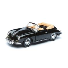 Коллекционная машинка Bburago 1:24 Porsche 356B Cabriolet (1961), 18-22078, черный