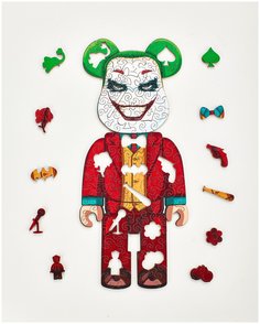 Деревянный пазл Мишка Джокер 32x14 см деталей 109 Active Puzzles