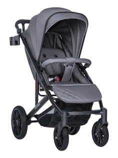 Коляска детская прогулочная Farfello Bonnie black, BB2, цвет дымчатосерый