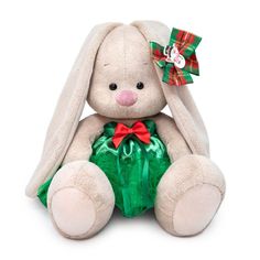 Мягкая игрушка Budi Basa Зайка Ми в зелёной юбке с бантом 23 см