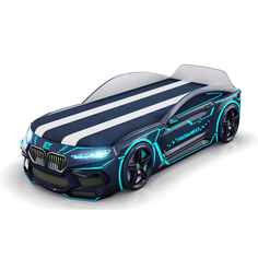 Кровать Romeo-M Neon + подсветка фар + ящик 300_65 Romack
