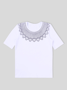 Футболка для девочек КотМарКот 488752374 белый 152