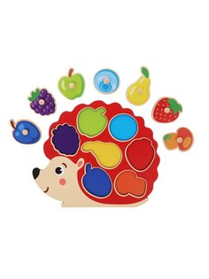 Вкладыш Mapacha Ежик. Изучаем цвета и фрукты, 962001