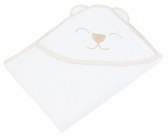 Полотенце Forest kids Cute Bear, White, с капюшоном, 286840-1