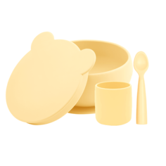 Набор силиконовой посуды для кормления Minikoioi BLW Set I - Mellow Yellow