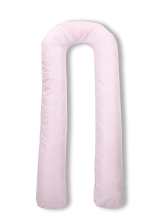 Подушка Body Pillow для беременных со съёмной наволочкой 340х30 см, розовый