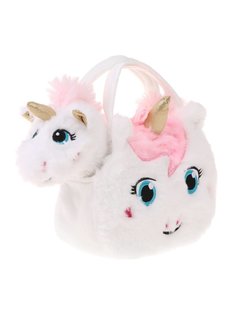Мягкая игрушка Fluffy Family Единорог в пушистой сумочке, 682125