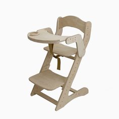 Детский стульчик для кормления ДВИЖЕНИЕ - ЖИЗНЬ Компаньон №1 Без покрытия бежевый