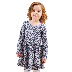 Платье детское Me&We KG222-J602-601, Серый/Розовый, 110