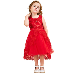 Платье детское Me&We AG222-W601-906, Красный, 116