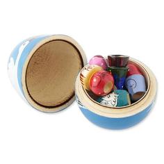 Пальчиковый театр Деревянные игрушки Гуси-лебеди, 6 фигурок в футляре, К-ДИ1861