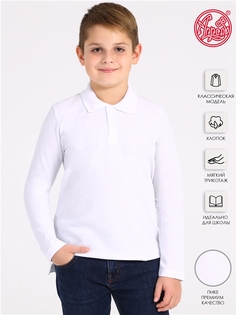 Поло детское Апрель 1ПДПД4165090, белый, 140