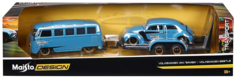 Машинка Maisto 1:24 Design Elite Transport VW Van и Beetle, 32752