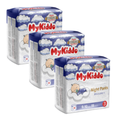 Подгузники-трусики для детей MyKiddo Night M 57 шт. 3 уп. x 19 шт.