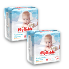Подгузники на липучках для детей MyKiddo Premium S (0-6 кг) 48 шт. 2 уп. x 24 шт.