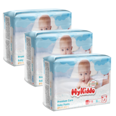 Подгузники-трусики для детей MyKiddo Premium L (9-14 кг) 108 шт. 3 уп. x 36 шт.