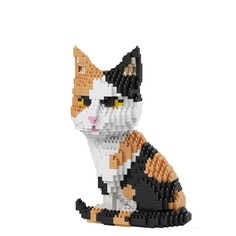 Конструктор Balody 3D из миниблоков Сидящая кошка, 1300 элементов BA16036