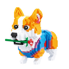 Конструктор Balody 3D из миниблоков Собака Корги, 997 элементов BA18396