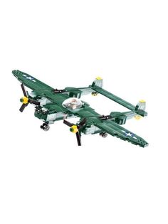 Конструктор JAKI Тяжелый истребитель P-38 JK9160, 502 детали