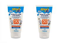 Крем Floresan Africa kids для защиты от солнца на суше и на море SPF 50, 150 мл, 2 штуки