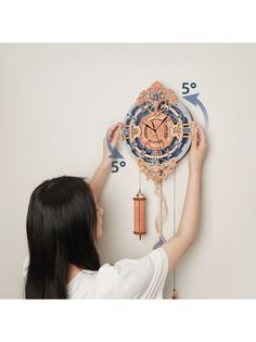 3D деревянный конструктор Robotime Romantic notes wall clock , настенные часы, 231 дет.