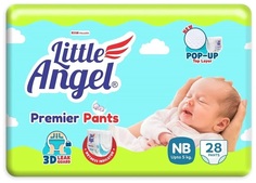 Подгузники-трусики детские Little Angel Premier 28 шт, 0/NB (0-3 кг)