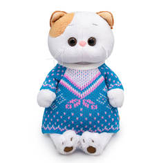 Мягкая игрушка BUDI BASA Кошечка Ли-Ли в бирюзовом свитере 24 см, LK24-096