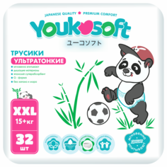 Подгузники - трусики Ультратонкие Youkosoft размер XXL (15-20кг) 32 шт