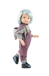 Кукла Paola Reina Серхио в бордовом комбенизоне, 32 см, шарнирная, 04855