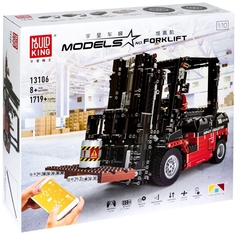 Конструктор MOULD KING 13106 Вилочный погрузчик MK II с ДУ, 8+, 1 719 дет.