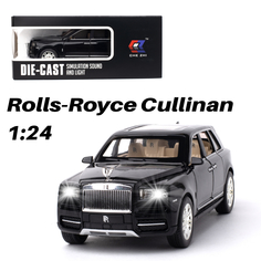Инерционная металическая Машинка Rolls-Royce Cullinan CheZhi 1:24 свет и звук, CZ113blk